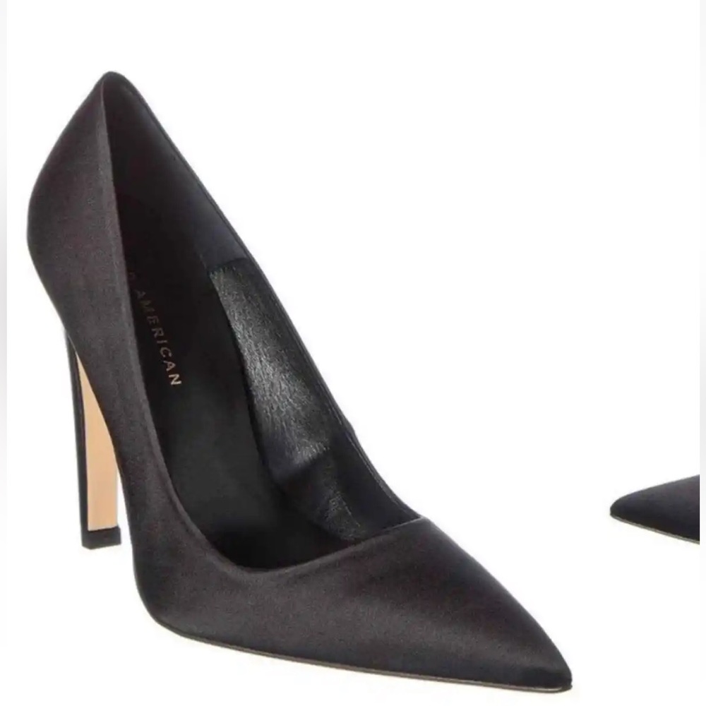 Good American Icon Satin Pumps